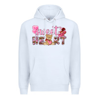 White sweetheart with bear Premium Hoodie - NancyCooperArtShop