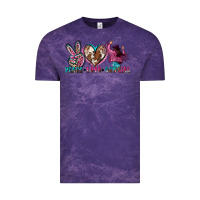 Cloud Purple peace love cowgirl Vintage Tee - Zillion Design Studio
