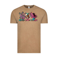 Vintage Coffee peace love cowgirl Vintage Tee - Zillion Design Studio