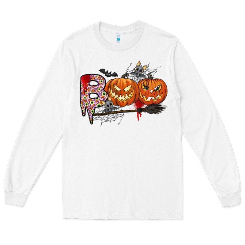 Boo Long Sleeve Tee by CowhideDigitalArt | Teevron