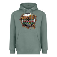 Sage soccer mom with serape and leopard Heavyweight Hoodie - Artiststas