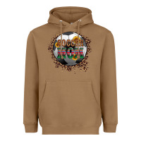 Toasted Coconut soccer mom with serape and leopard Heavyweight Hoodie - Artiststas