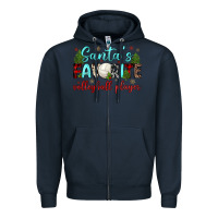 Navy santa s favorite volleyball player Zipper Hoodie - JahusDesignShop
