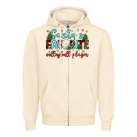 Sandshell santa s favorite volleyball player Zipper Hoodie - JahusDesignShop