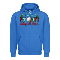 True Royal santa s favorite volleyball player Zipper Hoodie - JahusDesignShop