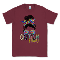 Burgundy autism mom Classic Tee - SublimationCraftShop