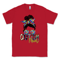 Red autism mom Classic Tee - SublimationCraftShop