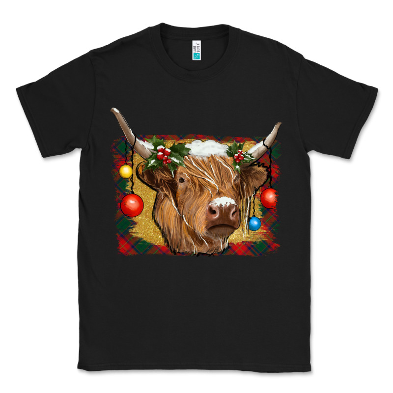 Highland Cow Christmas Classic Tee by RanaPortraitStore | Teevron