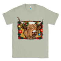 Matcha highland cow christmas Classic Tee - RanaPortraitStore