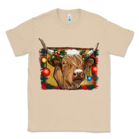 Mushroom highland cow christmas Classic Tee - RanaPortraitStore
