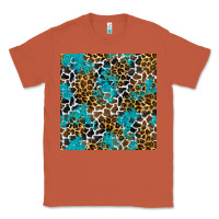 Copper turquoise glitter cowhide leopard seamless pattern Classic Tee - BundleAndBundleShop