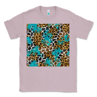 Lilac turquoise glitter cowhide leopard seamless pattern Classic Tee - BundleAndBundleShop