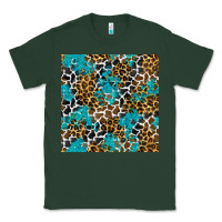 Sports Green turquoise glitter cowhide leopard seamless pattern Classic Tee - BundleAndBundleShop