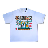 Grape Ice sewing life Urban Heavy Tee - Zillion Design Studio