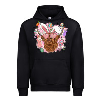 Highland Heifer Easter Urban Hoodie | Teevron