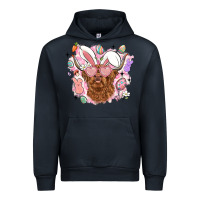 Navy highland heifer easter Urban Hoodie - LillyAllenDesigns