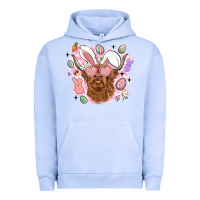 Pigment Grape Ice highland heifer easter Urban Hoodie - LillyAllenDesigns