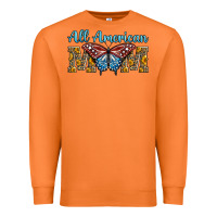Carrot all american mom american flag butterfly Premium Sweatshirt - LillyAllenDesigns