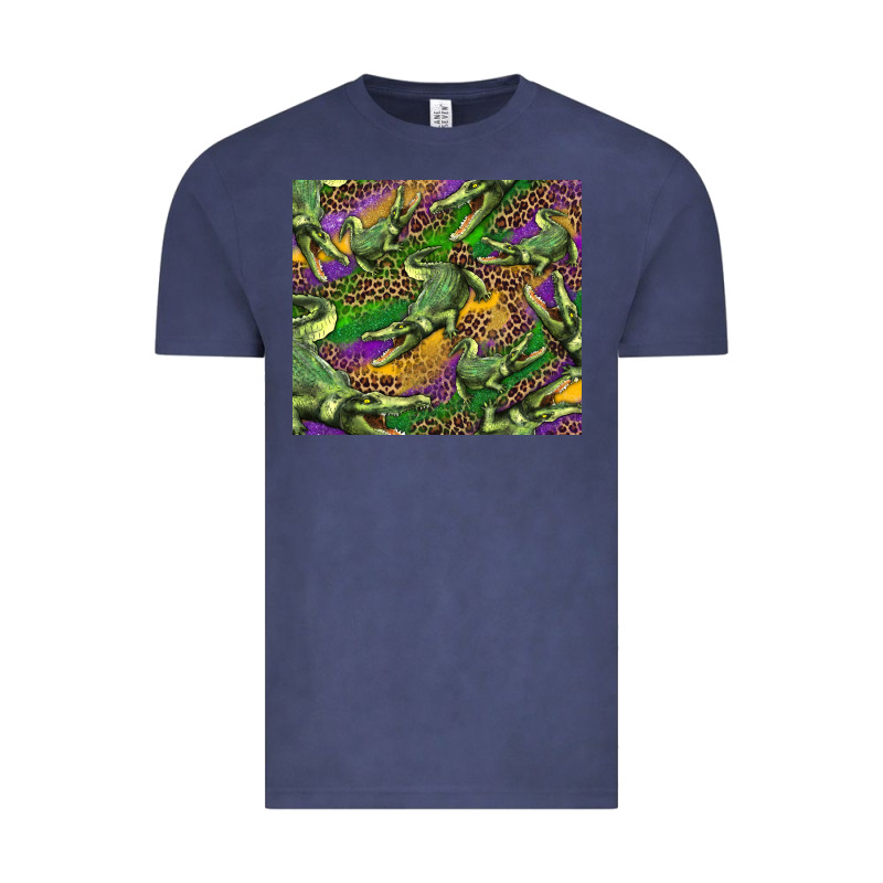 Mardi Gras Louisiana Crocodile Leopard Vintage Tee by RanaPortraitStore | Teevron