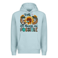 Blue Mist with god all things are possible malias Premium Hoodie - MaliasSmallBusiness