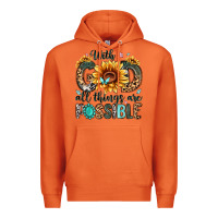 Carrot with god all things are possible malias Premium Hoodie - MaliasSmallBusiness