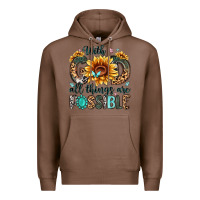 Chestnut with god all things are possible malias Premium Hoodie - MaliasSmallBusiness
