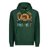 Sports Green with god all things are possible malias Premium Hoodie - MaliasSmallBusiness