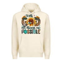 Tofu with god all things are possible malias Premium Hoodie - MaliasSmallBusiness