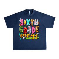 Navy sixth grade energy Urban Heavy Tee - texasbilliewilder