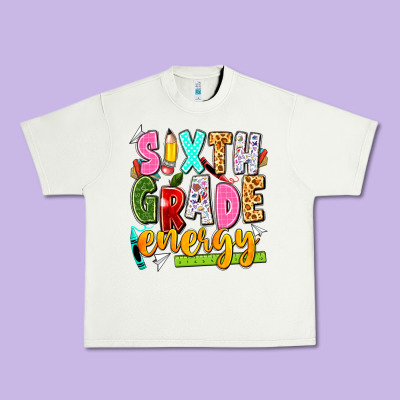 Sixth Grade Energy Urban Heavy Tee Designed By Texasbilliewilder