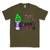 Army Green this witch needs coffee Classic Tee - CowhideDigitalArt