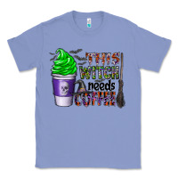Colony Blue this witch needs coffee Classic Tee - CowhideDigitalArt