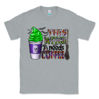 Heather Grey this witch needs coffee Classic Tee - CowhideDigitalArt