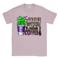 Lilac this witch needs coffee Classic Tee - CowhideDigitalArt