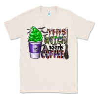 Natural this witch needs coffee Classic Tee - CowhideDigitalArt