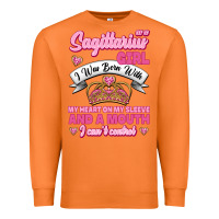 Carrot As A Sagittarius Girl I Was Born With My Heart On My Sleeve And  Mouth Premium Sweatshirt - Jasminsmagicworld
