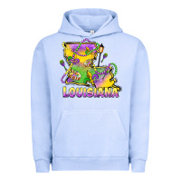 Pigment Grape Ice louisiana mardi gras state map Urban Hoodie - LillyAllenDesigns