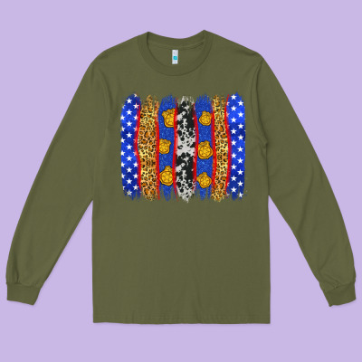 American Police Brushstrokes Long Sleeve Tee Designed By Neo Western