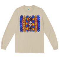 Mushroom American police brushstrokes Long Sleeve Tee - Neo Western