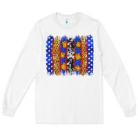 White American police brushstrokes Long Sleeve Tee - Neo Western