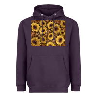 Plum sunflower leopard background 3200x2400 Heavyweight Hoodie - AdoDesignShop