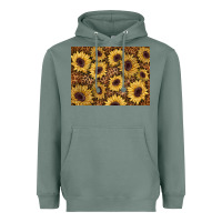 Sage sunflower leopard background 3200x2400 Heavyweight Hoodie - AdoDesignShop