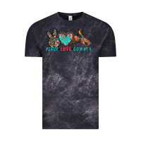 Cloud Black peace love cowboy Vintage Tee - Zillion Design Studio