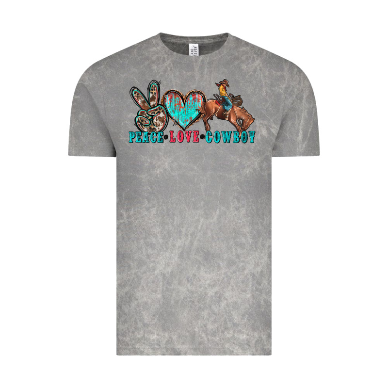 Peace Love Cowboy Vintage Tee by Zillion Design Studio | Teevron
