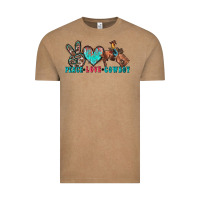 Vintage Coffee peace love cowboy Vintage Tee - Zillion Design Studio