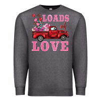 Charcoal Heather loads of love truck Premium Sweatshirt - BarkalooDesign