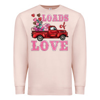 Pale Pink loads of love truck Premium Sweatshirt - BarkalooDesign