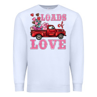 White loads of love truck Premium Sweatshirt - BarkalooDesign