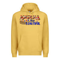 Antique Gold America the beautiful Premium Hoodie - NancyCooperArtShop
