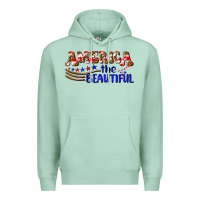 Seafoam America the beautiful Premium Hoodie - NancyCooperArtShop